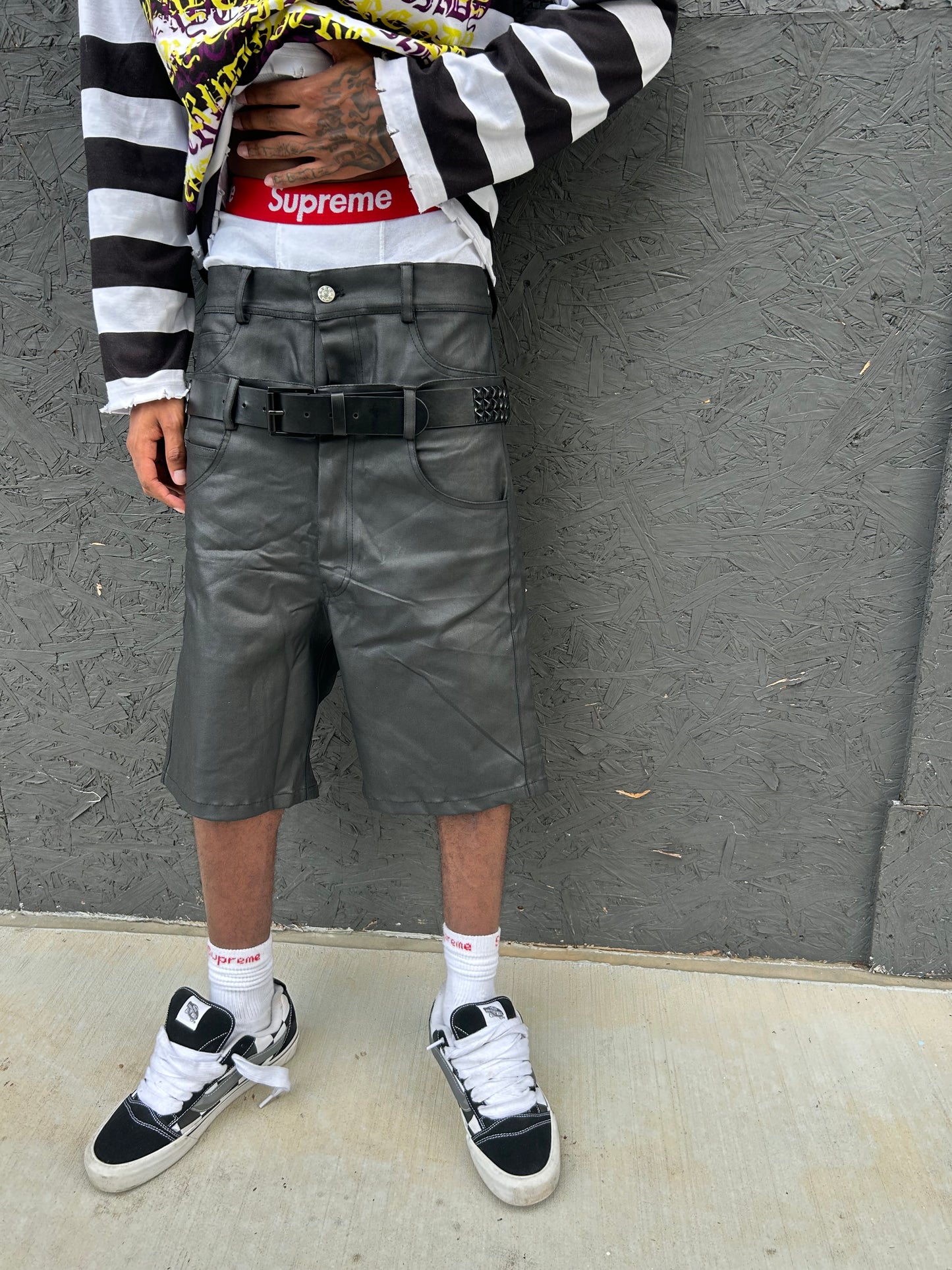 Double Waist Wax Jorts