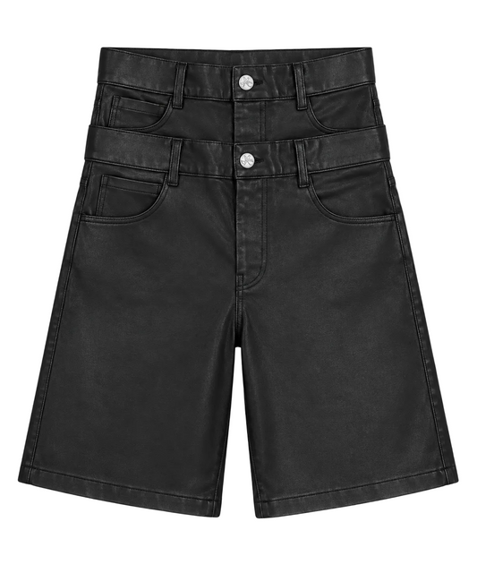 Double Waist Wax Jorts