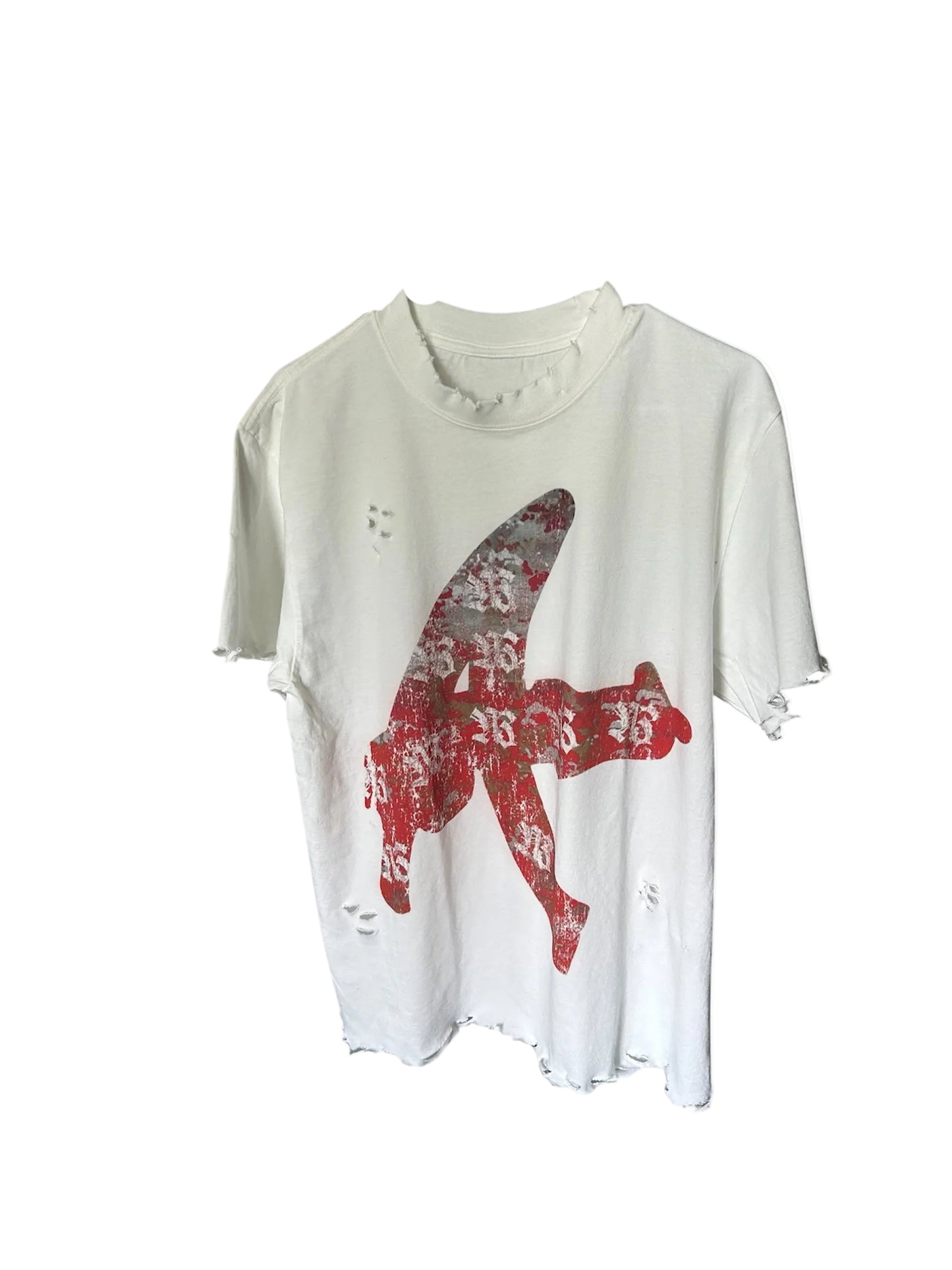 WHITE RED DRAC TEE