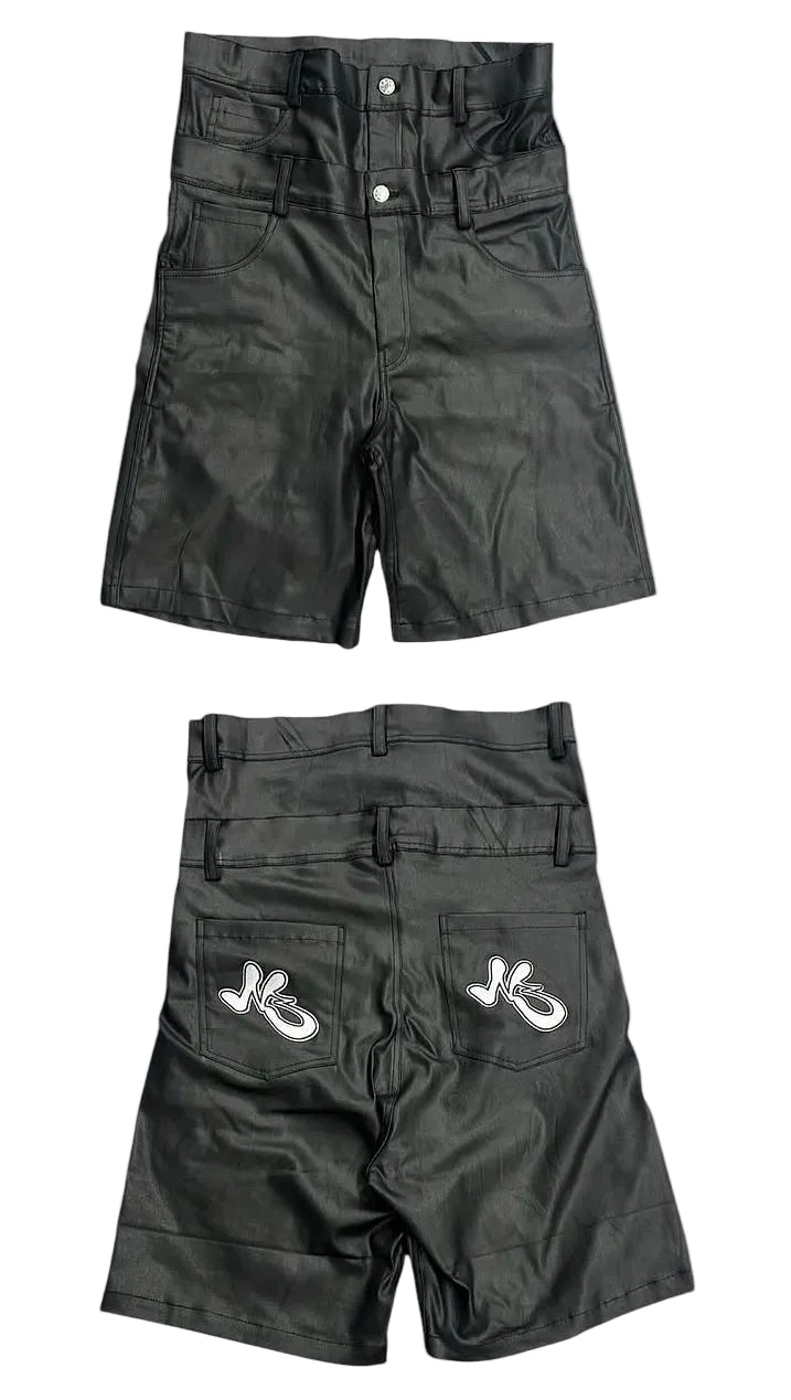 Double Waist Wax Jorts