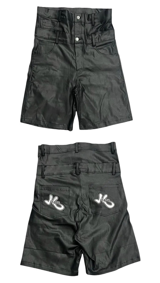 Double Waist Wax Jorts