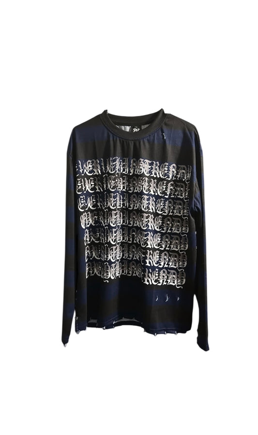 1OF1 BLUE STRIPE TRENDY TEE