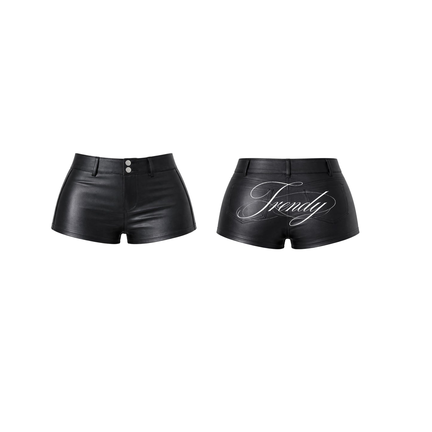 TRENDY LEATHER SHORTS